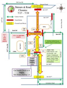 2016 Vashon Island Strawberry Festival Road Detours