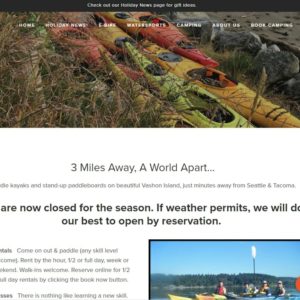 Vashon Island kayak rentals Vashon Adventures