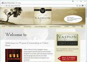 Vahson Winery on Vashon Island Washington