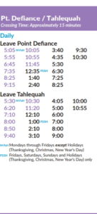 Vashon Island 2019 Fall Ferry Schedule Seattle