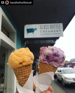 Glass Bottle Creamery - Vashon Island - Ice cream cones