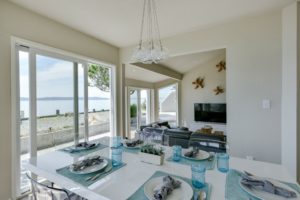 Vashon Island Vacation Rental - Living room and dining room