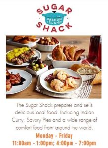 Vashon Island food and beverage delivery - Sugar Shack