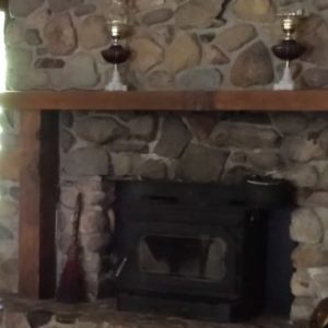 AYH Ranch - Vashon Island - cabin fireplace